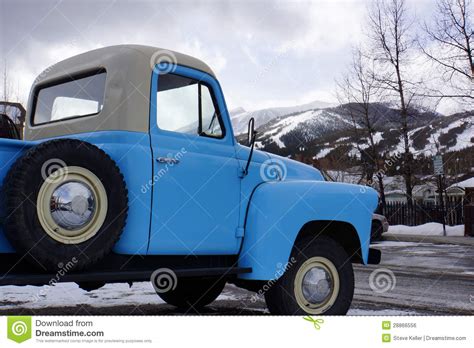 Blue Pickup Truck Royalty Free Stock Image Image 28866556
