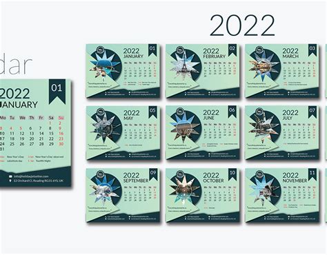 Calendar Design 2022 On Behance