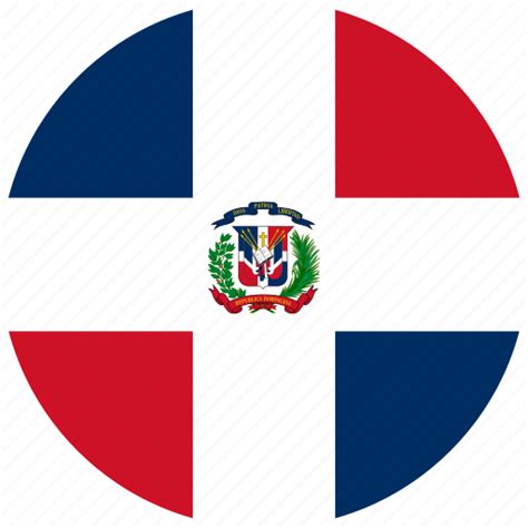 Circle Circular Country Dominican Dominican Republic Flag Flag Of