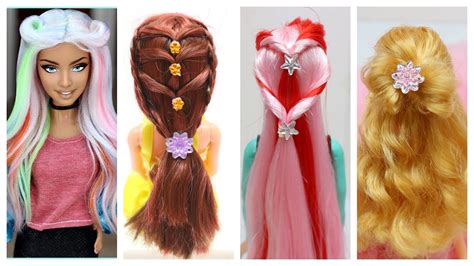 Diy Barbie Hair Transformations Barbie Doll Hairstyles Barbie