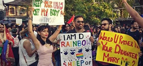 pictures from mumbais queer azaadi march 2018