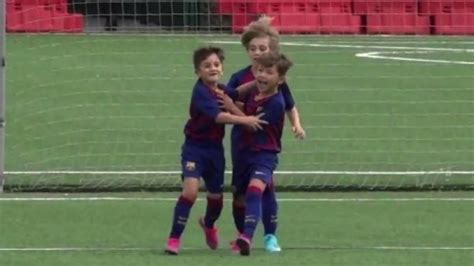 Video Thiago Messi Se Viraliza En Redes Tras Meter Un Gol Con El