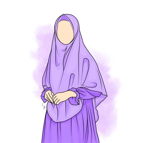 Kartun Perempuan Bertudung Cartoon Hooded Girl Tourist Psd Png Images