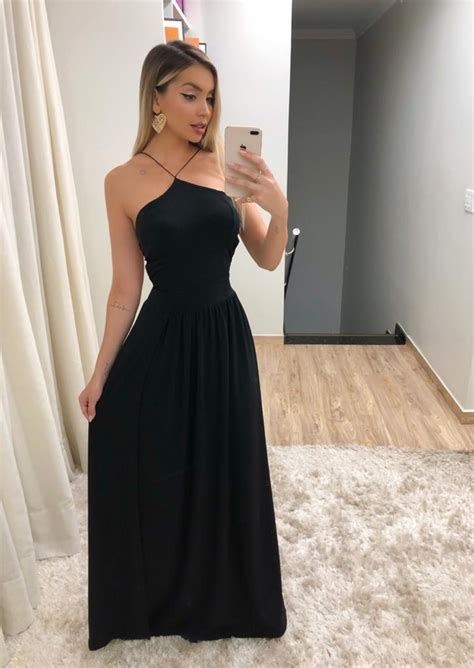 P as in pea (p.iy) ; Vestido Preto Longo no Elo7 | Dress To (11BA7C1)