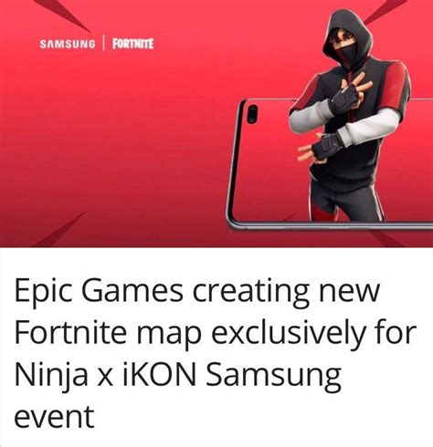 New Fortnite Map For Ninja X Ikon Samsung Event Fortnitebr