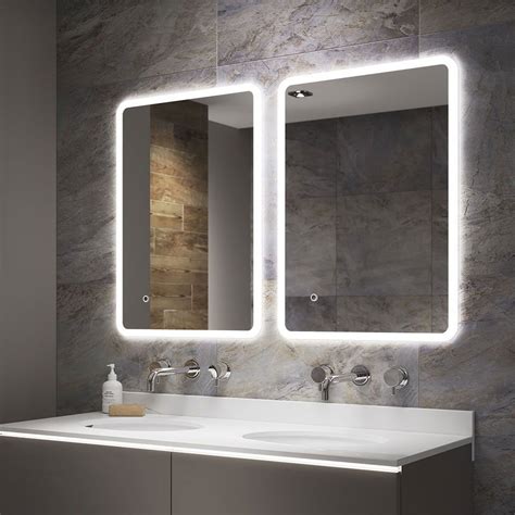 Arezzo 500 X 390mm Ultra Slim Led Illuminated Bathroom Mirror With Anti Fog