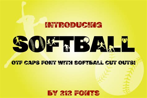 212 Softball Otf Display Font By 212 Fonts Thehungryjpeg