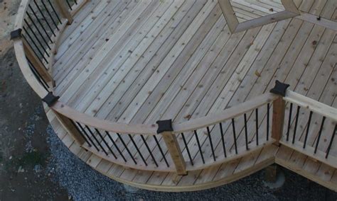 How To Build A Curved Deck Curved Deck Outdoor Handrail Deck