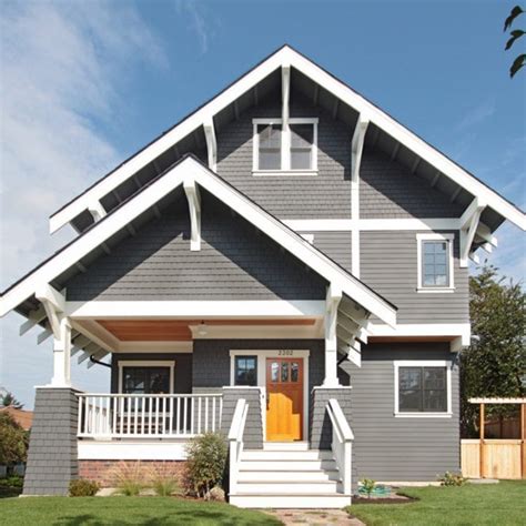 First, let's look at your choices as regards exterior wood paints. Dark Grey Exterior Wall Painting of Modern Craftsman House ...