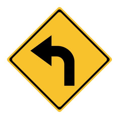 Left Turn Sign Illustrations Royalty Free Vector Graphics And Clip Art