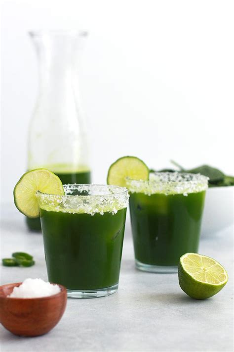 Glowing Green Margarita Mocktail Recipe Fitliving Eats By Carly Paige