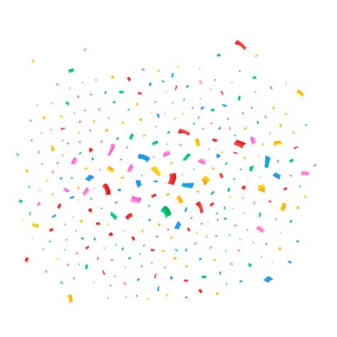 Confetti Vector Illustration For Festival Background Colorful Tinsel