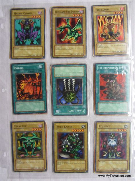 Please write all card names completely and legibly. Konami YU-GI-OH Trading Card Game Cards