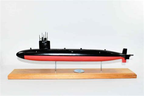 Uss Sturgeon Ssn 637 Submarine Model Us Navy Scale Model Mahogany