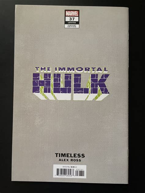 Immortal Hulk 37 Marvel Alex Ross Timeless Virgin Variant Ebay