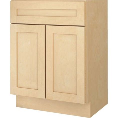 If you have a small bathroom 18 inch deep bathroom vanity perfect option. Bathroom Vanity Base Cabinet Natural Maple Shaker 24" Wide ...