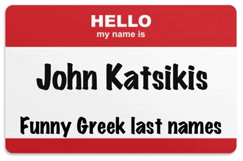 Greek Last Names That Are Funny Greek Gateway