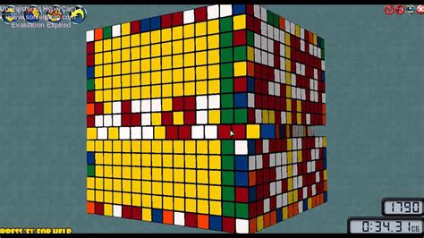 15x15x15 Rubiks Cube In Under 60 Mins Youtube