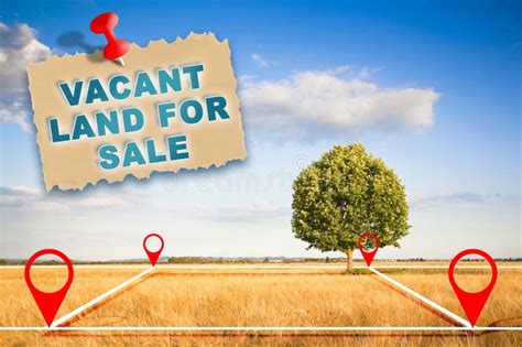 Land Plot Management Real Estate Concept With A Vacant Land On Stock