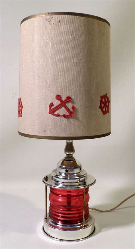 Great savings & free delivery / collection on many items. Vintage Double Light Nautical Ship Lantern Red Base Table ...