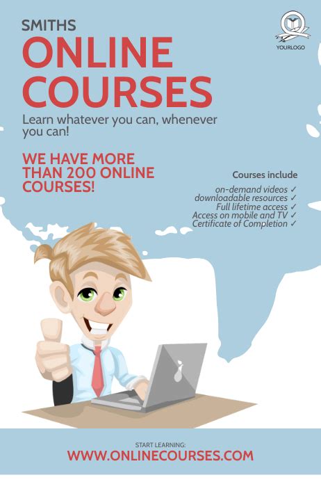 Online Courses Flyer Design Template Postermywall