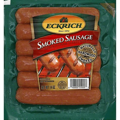 Eckrich Smoked Sausage Oz Pack Pork Foothills Iga Market