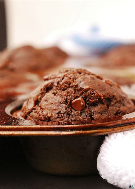 Healthier Gluten Free Vegan Double Chocolate Muffins Top 8 Free Too