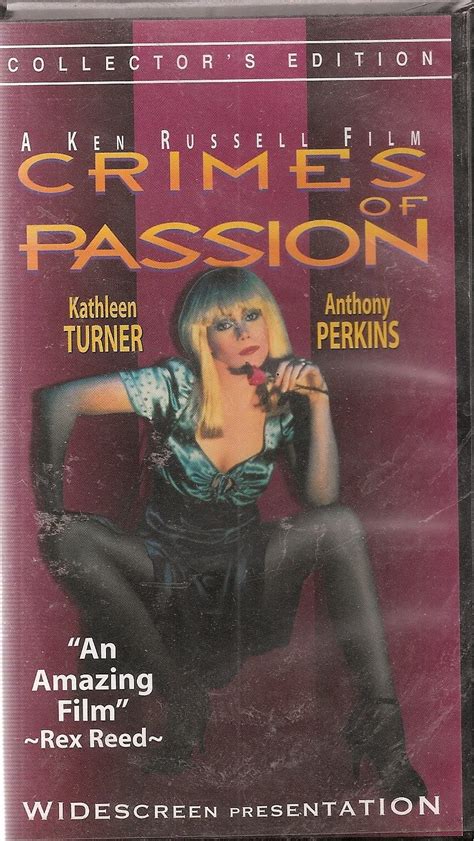 Crimes Of Passion Vhs Kathleen Turner Anthony Perkins Bruce Davison Gordon