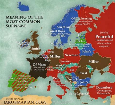 This Map Shows The Most Common Surnames In Europe Indy100