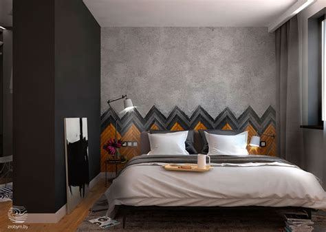 Il letto è affiancato da un rivestimento che non ha nulla a che fare con il colore dominante nello spazio che occupa, ed è proprio questo contrasto. 30 Idee per Rivestivementi da Parete per la Camera da ...
