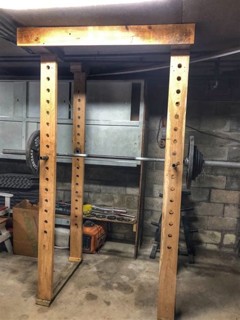 Diy Wooden Power Rack Overview Garage Gym Experiment