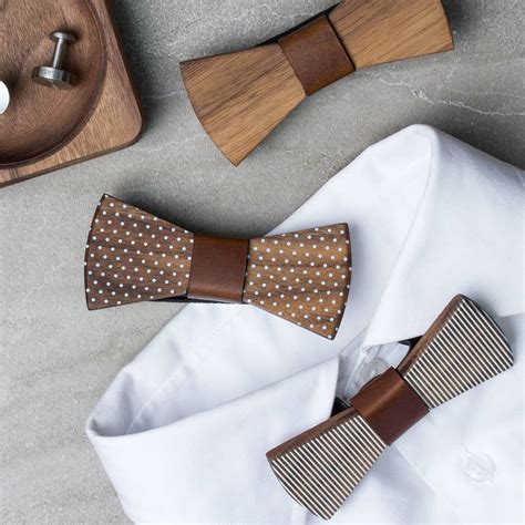 Personalised Wood Bow Tie By Man And Bear