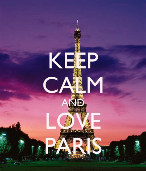 Keep Calm And Love Paris Poster Ineke Keep Calm O Matic