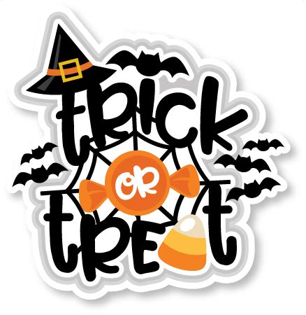 Download Trick or Treat Halloween Title svg cuts scrapbook cut file ...