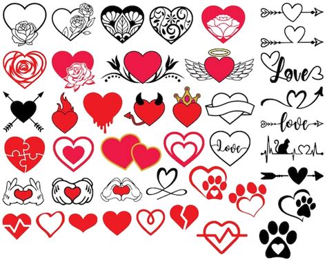 Heart Svg Love Svg Hearts Svg Valentine Day Svg Heart Etsy