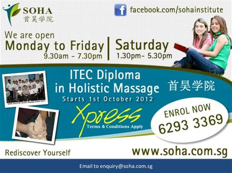 Itec Diploma In Holistic Massage Express Intake