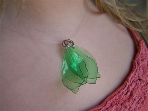 Plastic Bottle Necklace Bottle Jewelry Recycled Jewelry Bottle Necklace