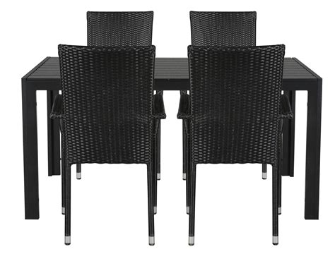 Damit ihnen die produktauswahl etwas leichter fällt, hat unser team zudem das schwarz beste aller produkte ernannt. Gartenmöbel Set Cult Garten Tisch + 4 Stühle Polyrattan ...