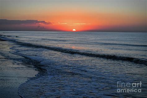 Sunrise Over The Ocean Ocean Isle Beach North Carolina Photograph By