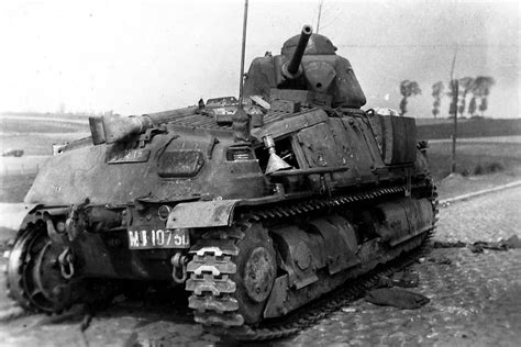 Knocked Out Somua S35 Tank World War Photos