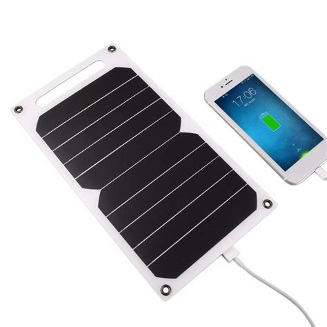 5v 5w Portable Solar Charging Panel Lightweight Solar Power Usb Charger