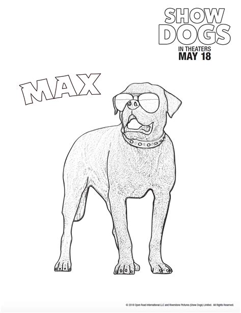 Print all of our coloring pages for free. Dog Coloring Pages - Show Dogs Movie