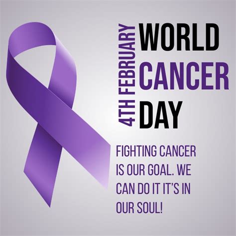 Copy Of World Cancer Day Awareness Poster Postermywall