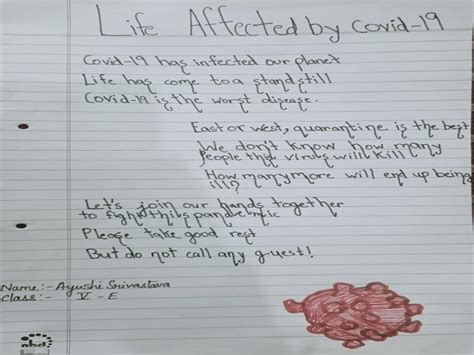 See more of poems for kids on facebook. Creative Quarantine: Poems on Covid-19 by Class 5 | The ...