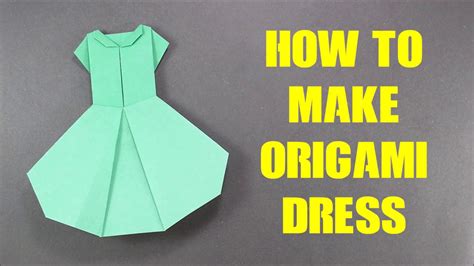 How To Make Origami Dress Version 2 Easy Origami Tutorial For