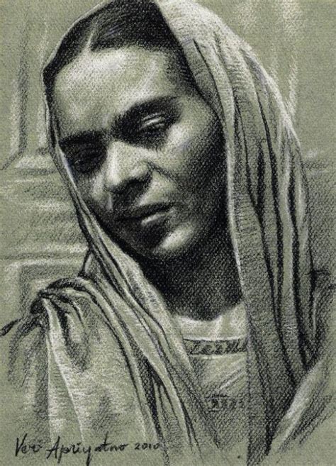 Frida Kahlo Veri Apriyatno Pencil Portrait Frida Kahlo Color