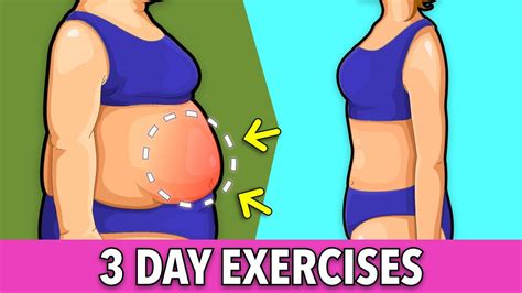 3 Day Lower Belly Fat Exercises Youtube
