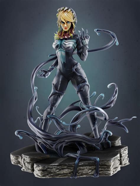 Artstation Venom Girl Chuck Art Lizka Marshyna In 2020 Venom