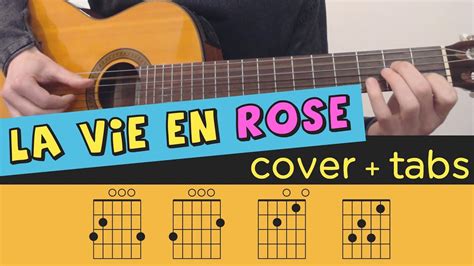 La Vie En Rose Guitar Cover Lesson Fingerstyle Tutorial