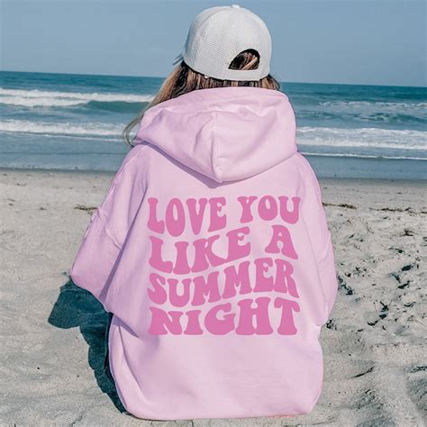Love You Like A Summer Night Hoodie Sunset Hoodie Beach Etsy